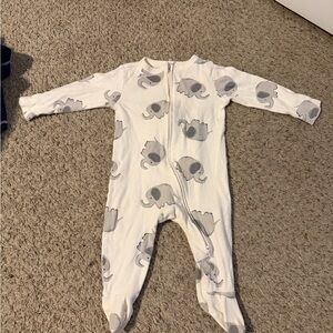 Old Navy Kids Pajamas with Elephant Design - White and Gray